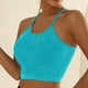 thumbnail image 2 of Sujetador deportivo acolchado de punto para mujer - Tirantes finos cruzados - Entrenamiento, yoga, gimnasio - Tallas S-L, 2 of 6