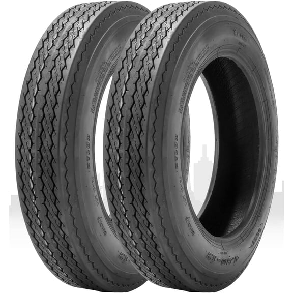 HALBERD 2Pcs 4.80-12 4.80x12 Trailer Tires 6PR Load Range C for Log Boat Motorcycle Tires