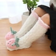 thumbnail image 3 of 3D Baby Winter Fluffy Fuzzy Slipper Socks,Toddlers Indoor Long Socks Cute Cartoon Animal Slipper Socks Warm Socks One Size, 3 of 5