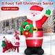 thumbnail image 2 of 2.43M Inflable Navidad Exterior Santa Claus, Que sostiene la Guirnalda Decoracion Navidad Luces LED Coloridas giratorias integradas para Navidad decoración, Fiesta de Navidad, césped, Interior, 2 of 6