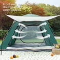 thumbnail image 6 of 4 Person Instant Camping Tent, Automatic Easy Pop up Tents for Camping/Outdoor/Beach/Hiking/Traveling, Beige & Green, 6 of 9
