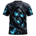 thumbnail image 5 of CONFREE Halloween Mens Short Sleeve Tshirts Crew Neck Skeleton Graphic Lightweight Hallowmas T-Shirts for Men, 5 of 5