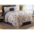 thumbnail image 5 of Indigo Sound Coastal Beach Theme Full/Queen 3 Piece Quilt Bedding Bedspread Coverlet Set, 5 of 7