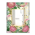 thumbnail image 2 of DESIGN ART Designart 'Efflorescent Gold Pink 4' Modern Mirror - Printed Wall Mirror 23.7in.x31.5in., 2 of 5