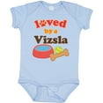 thumbnail image 3 of Inktastic Vizsla Loved by a (Dog Breed) Boys or Girls Baby Bodysuit, 3 of 5