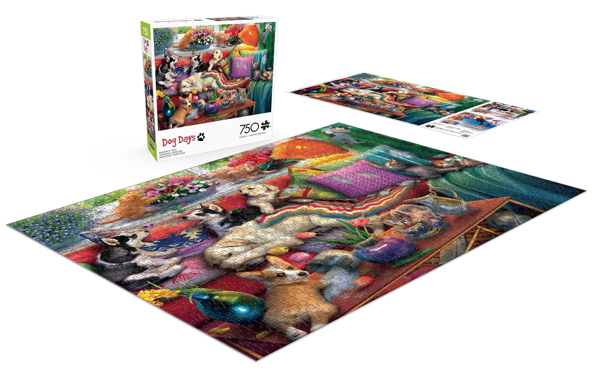 Buffalo Games Eduard Naughty Pets 750 Piece Jigsaw Puzzle for Adults Challenging Puzzle Perfect for Game Nights - Finished Puzzle Size is 24 x 18