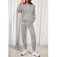 thumbnail image 2 of Conjunto Deportivo PRETTYGARDEN Mujer 2 Piezas Gris Mediano, 2 of 8