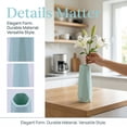thumbnail image 2 of Unique Bargains Slim Bud Vase for Single Stem Blooms Decor Green 2.8"L x 2.8"W x 7.9"H, 2 of 7