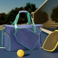 thumbnail image 5 of yotijar Pickleball Racket Bag Crossbody Bag Removable Adjustable Shoulder Strap Handbag with Zipper Gym Bag Paddle Bag Pickleball Bag Cyan, 5 of 7