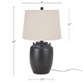 thumbnail image 2 of 24" Black Ceramic Jug Table Lamp - Nourison, 2 of 8