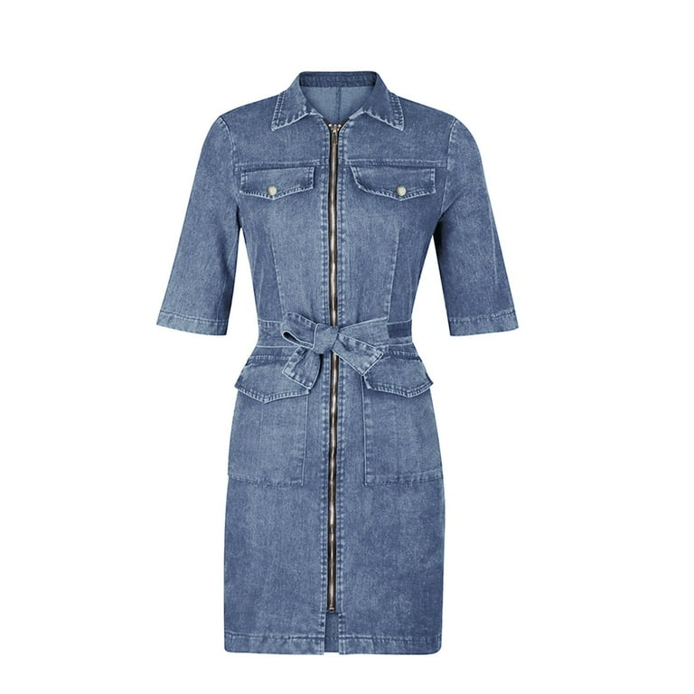 Walmart denim cheap dress