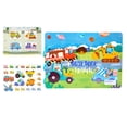 thumbnail image 2 of Paster estable plegable, juegos , rompecabezas de educación temprana, rompecabezas de aprendizaje, libro de pegatinas impermeable Transporte, 2 of 6