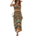 thumbnail image 1 of Stripe Vestido Sin Mangas Vestidos Para Mujer, Vestido Suelto De Verano 2025, 1 of 5