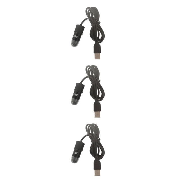 Guardoinrt 10W Tortue de Poisson Réservoir Chauffe Protection LED Affichage Tige USB Chauffage Style A 3Set