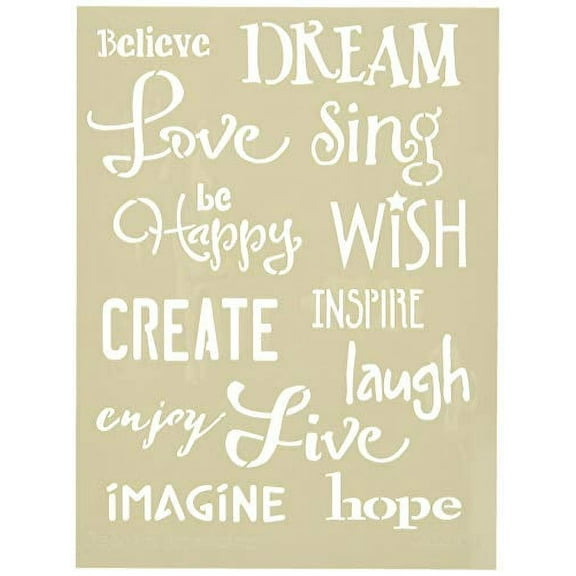 DecoArt a Dcor Stencil Inspirational Art Stencils