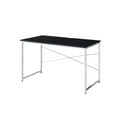thumbnail image 4 of Tennos Vanity Desk in Black & Chrome Finish, 4 of 4