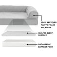 thumbnail image 3 of FurHaven Pet Products Quilted Full Support Orthopedic Sofa Pet Bed for Dogs & Cats - Silver Gray, Jumbo, 3 of 9