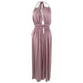 thumbnail image 3 of Raviya Women's Halter-Top Maxi Dress Swim Cover-Up (L, Blush), 3 of 3
