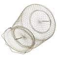 thumbnail image 4 of 2X Foldable Portable Steel Wire Fishing Pot Trap Net Crab Crawdad Cage Fish Basket, 4 of 8