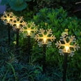 thumbnail image 4 of 5Pcs Christmas Solar Pathway LED Lights, 13.8" Creative Solar Ground Lights Christmas Decorations, Exquisite Christmas Ornaments Solar Lights Outdoor Waterproof, Christmas Garden Decorations, 4 of 13