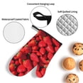 thumbnail image 3 of Salouo Strawberry Red for Oven Mitts and Potholders BBQ Gloves-Oven Mitts and Pot Holders Non-Slip Cooking Gloves for Cooking Baking Grilling (4-Piece Set), 3 of 6