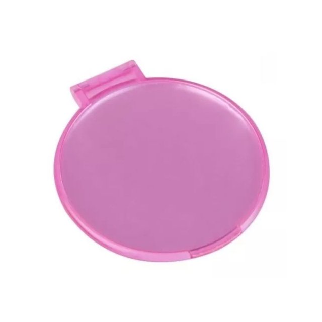 10 Espejos Bolsillo Redondo Maquillaje Belleza Color Rosa Chico