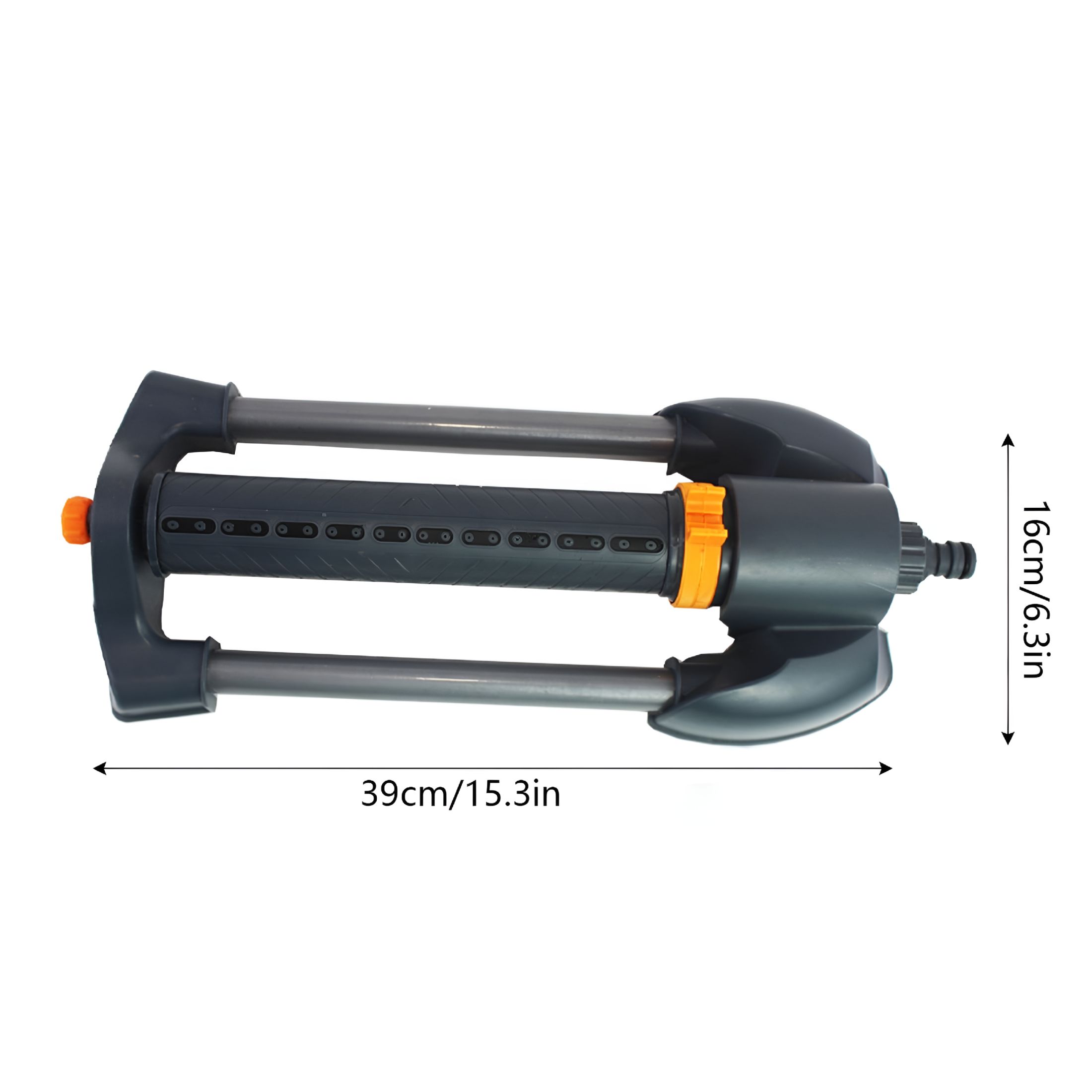ACDANC 2026 New Metal Automatic Swing Sprinkler Garden Sprinkler Flower Watering Irrigation Tool Sites Coolings and Dust Prevention Sprinklers for Yard Lawn Gray