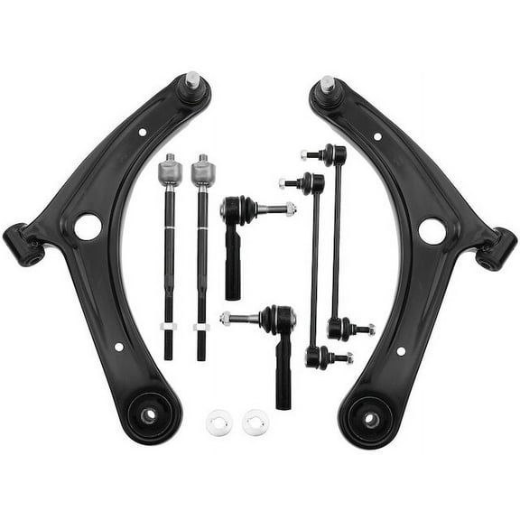 Front Control Arm Ball Joint Tie Rod and Sway Bar Link Kit 8 - Compatible with 2007 - 2017 Jeep Compass 2008 2009 2010 2011 2012 2013 2014 2015 2016