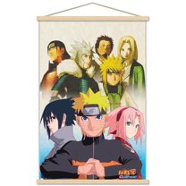 Naruto - Key Art Wall Poster with Wooden Magnetic Frame, 22.375" x 34"