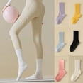 thumbnail image 3 of LUVCLS Calcetines de yoga de tubo medio para mujer Calcetines deportivos profesionales Fitness/baile/Pilates=, 3 of 7