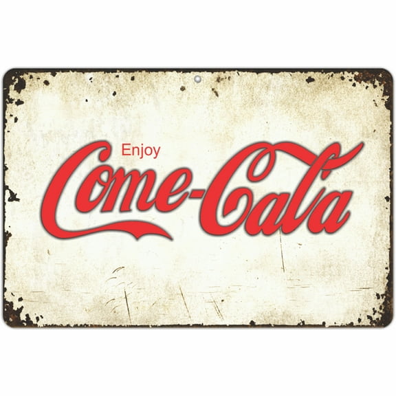 ATX Custom Signs - Funny Spanish Sign - Enjoy Come-Caca - Size 8 x 12