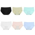 thumbnail image 6 of GYRATEDREAM Kid Girls Ice Silk Briefs Children Breathable Stretch Panties Seamless Underwear Safety Underpant for 7-12 Years, 6 of 6