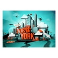 thumbnail image 3 of Tiptophomedecor Street Art Wallpaper Wall Mural - Welcome New York, 3 of 4