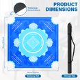 thumbnail image 2 of Threns Mahjong Mat with Rules, 31.5 Inch Square Mahjong Mats for Table, Quiet Noise Reduction Table Mat with Black Carrying Bag for Poker, Board Games, Tiles Game and Dominoes, 2 of 8