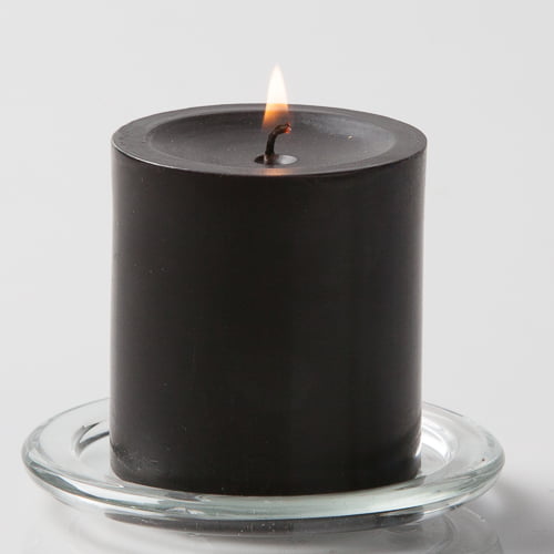 Mega Candles Black Set of 100 CGA083-BK Unscented Tea Light Cand 