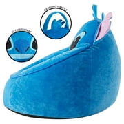 Disney Stitch Kids Compressed Foam Bean Bag Chair, Blue