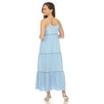 thumbnail image 3 of White Mark Women's Scoop Neck Tiered Maxi Dress, 3 of 7