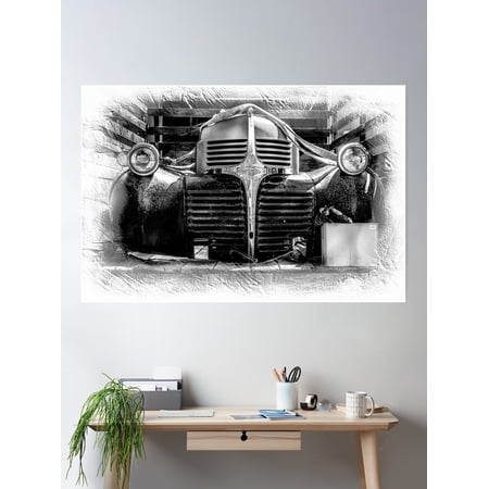 Front To Back Bw Poster Wall Art, Modern Wall Decor For Living Room Bedroom, 16x24 UNFRAMED