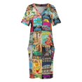 thumbnail image 4 of Vestido suelto con bolsillos de Cuba vestidos de fiesta de verano para mujer, 4 of 7