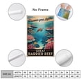 thumbnail image 2 of Inspirational Great Barrier Reef Poster Retro Motivational Vintage Travel Wall Art for Office Classroom Meditation Room Decor Canvas Poster, 2 of 8