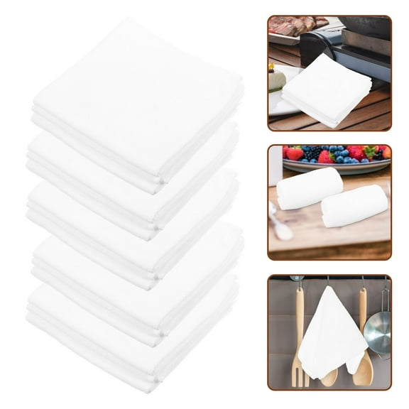 LEORX Leorx Disposable Hand Towels, White Microfiber, Absorbent, Outdoor Use, 20Pcs