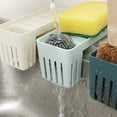 thumbnail image 5 of Gibobby Fregadero Sponge Rack Stand Kitchen Faucet Storage Rack Sponge y Toallas Rack Cesta de desagüe Hogar Herramientas de limpieza de coc(Blanco), 5 of 5