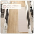 thumbnail image 3 of PABUBE Kitchen Rugs and Mats Anti Fatigue Cushioned, Non Slips Kitchen Floor Mat in Front of Sink, Memory Foam Floor Mat for Standing, 17"x59", Wheat, 3 of 9
