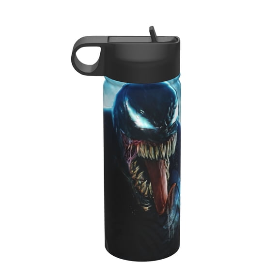 18 Oz Sports Water Bottle Vacuum Insulated, Venom Stainless Steel Leak Proof Double wall for Sports Gym Travel