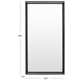 thumbnail image 3 of SAFAVIEH Couture Kallie 26" x 48" Black Modern Leaner Mirror, 3 of 6