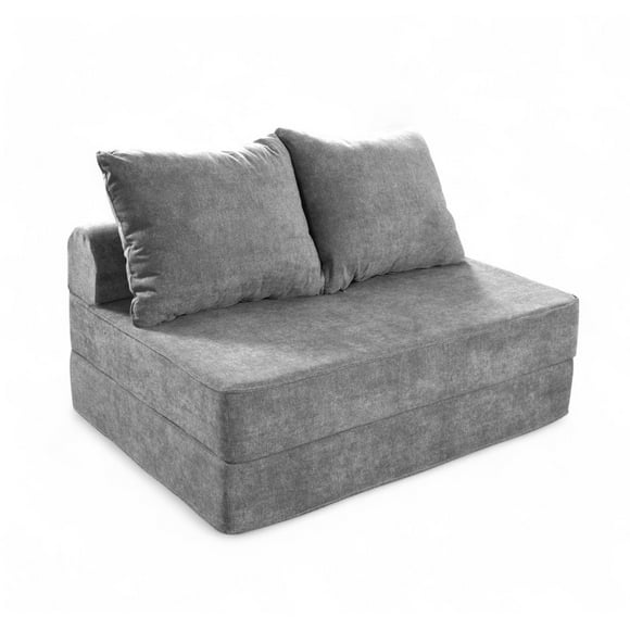 Sofá Cama Matrimonial Plegable + Cojín Espacio Optimizado Silver