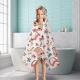 thumbnail image 6 of Pink and Blue Baseball Items Pattern Hooded Bath Towel，50"x30" for Ages 3 To 12 Kids, Quick Dry Lightweight Soft Microfiber Hood Beach Towel Cover Up for Kids, 6 of 7