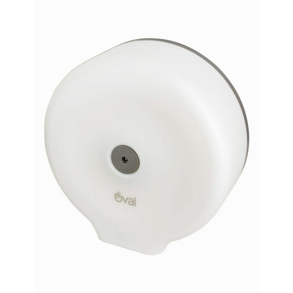 despachador jumbo de papel higiénico oval blanco oval dv031