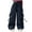 Black 03, variant on QQAMB Girls Cargo Pants Cotton High Waist Drawstring Cinch Bottom Trousers Trendy Baggy Streetwear Pant with Pockets,7 Years