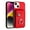 Red, variant on Case for iPhone X Wallet Case with Card Holder Design 360°Rotation Ring Stand Snap Button Shockproof Protective Case